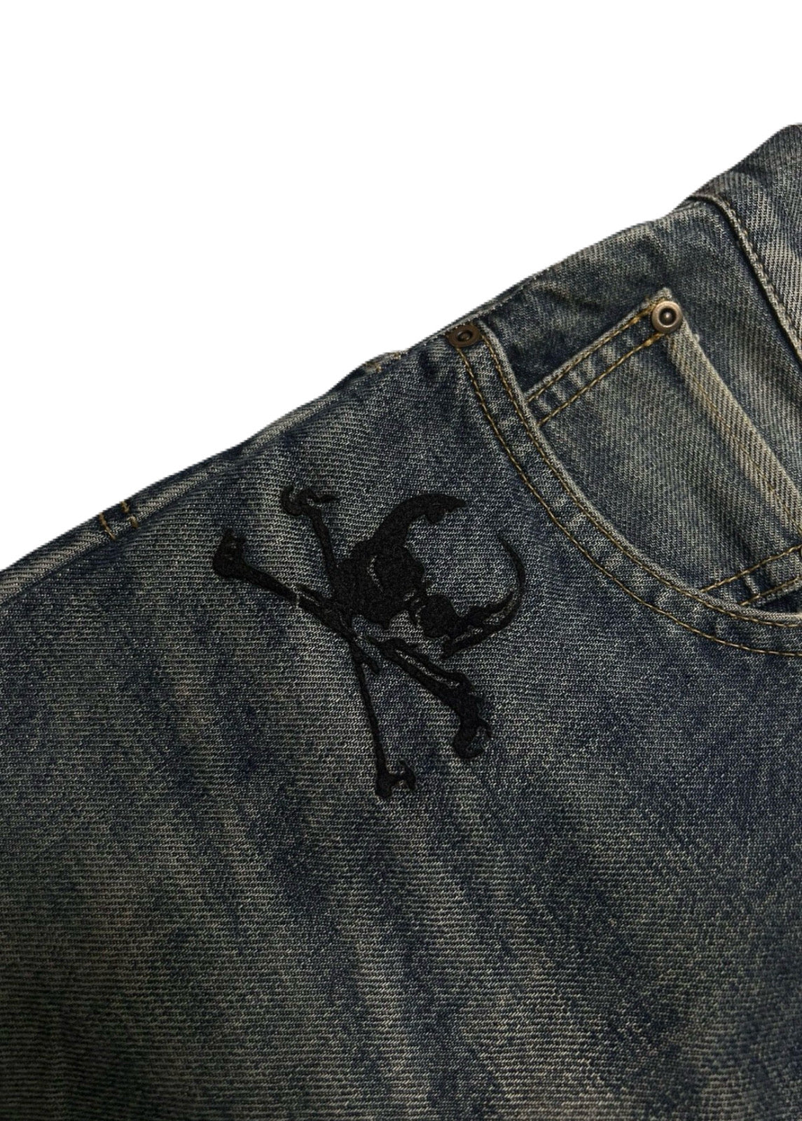 “Arts & Crafts” Skull Denim AW05