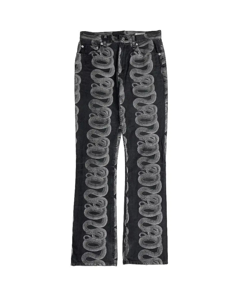 HYSTERIC GLAMOUR SNAKE PATTERN DENIM