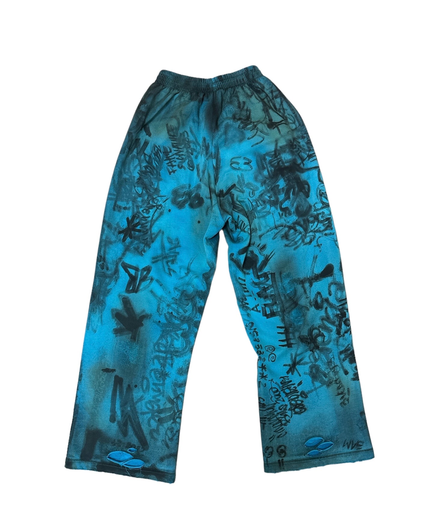 BALENCIAGA SKATER SWEATPANTS IN AZURE